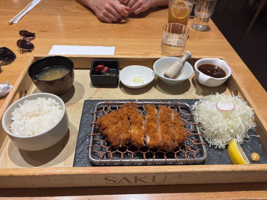 Tonkatsu meal in Vancouver