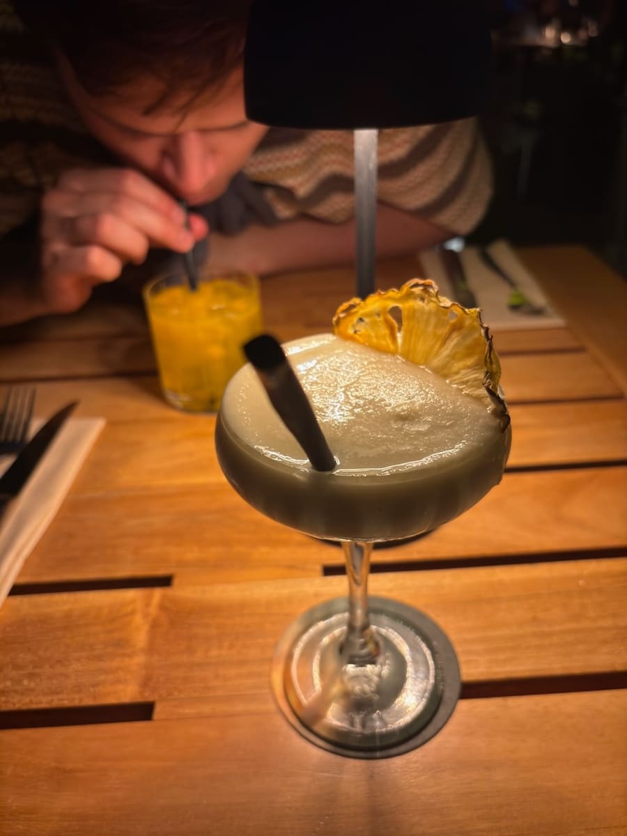 Tropical cocktail at a Vancouver restaurant