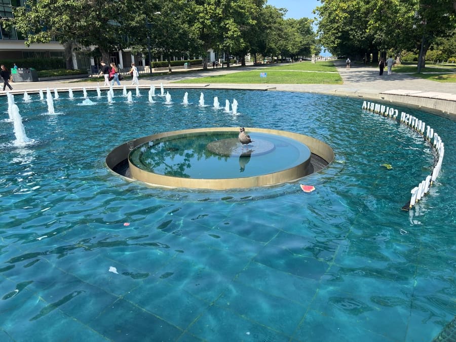 British Columbia fountain at Peace Arch Provincial Park