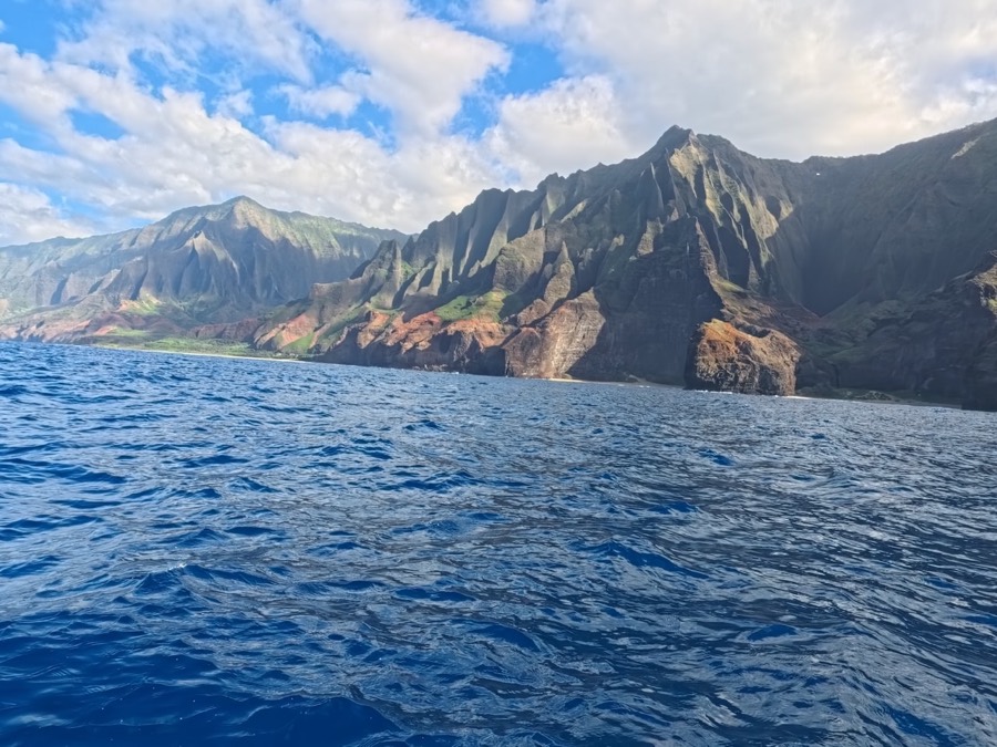 Colorful ridges along the Nā Pali Coast