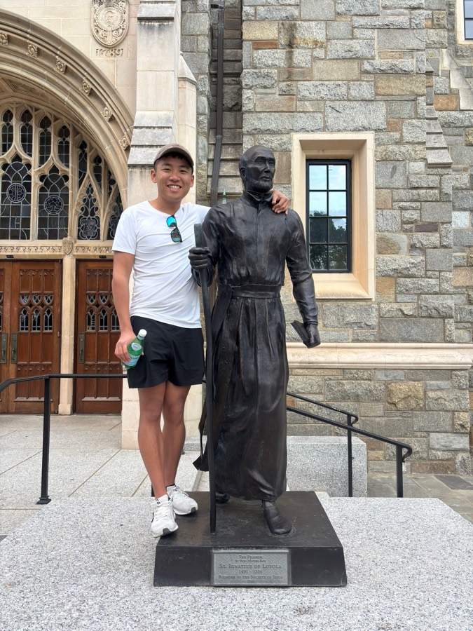 John Carroll statue at Georgetown University