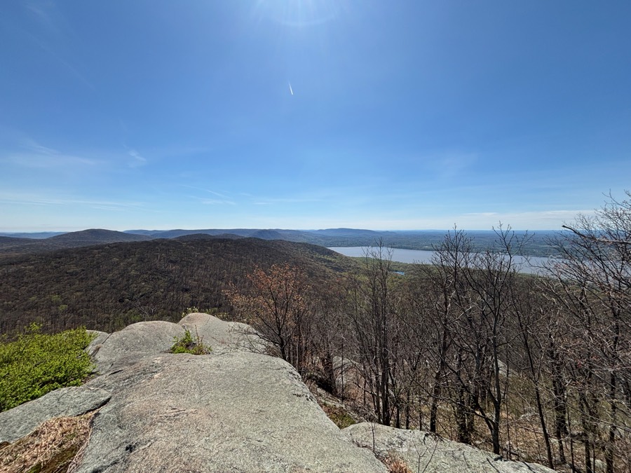 Rocky overlook above the Hudson Valley