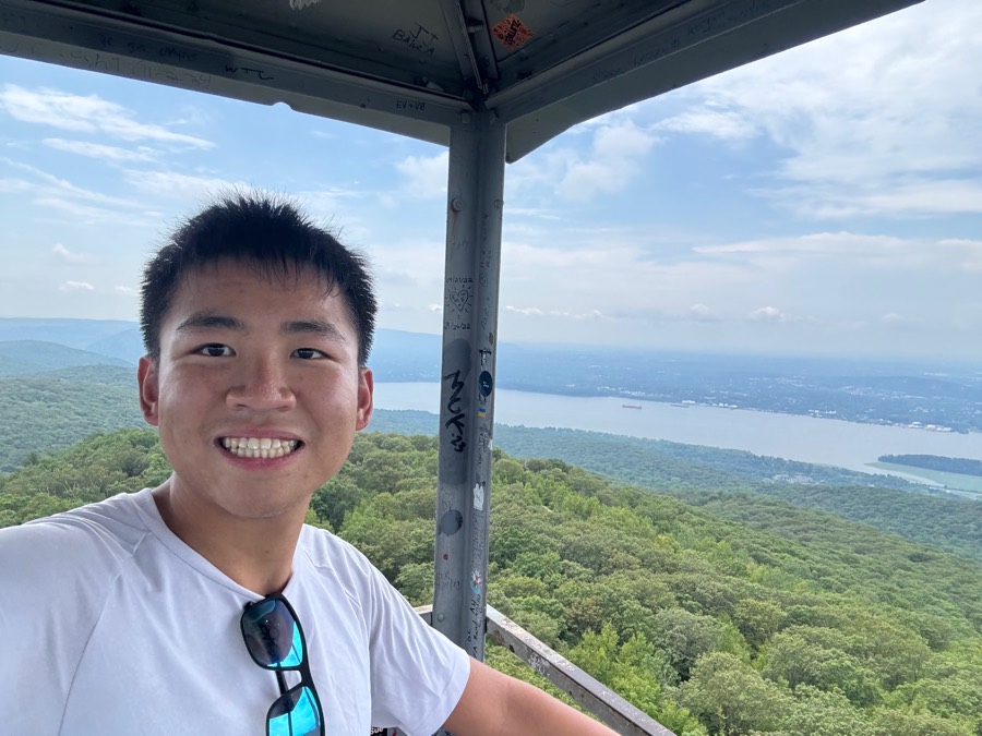 Alan at the Beacon fire tower overlook